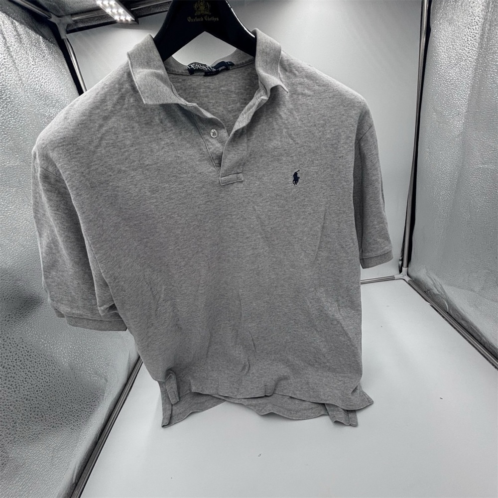 Polo by Ralph Lauren Men's Light Gray Polo Shirt